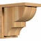 Ekena Millwork Ridgewood Rough Sawn Corbel w/Backplate, Western Red Cedar, 8"W x 12"D x 12"H COR08X12X12RID01RWR - alternate 1